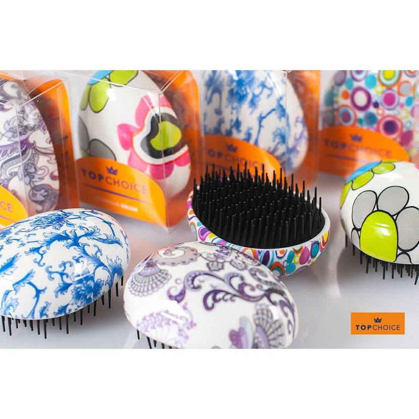 Щетка Top Choice Detangler цветная 63947