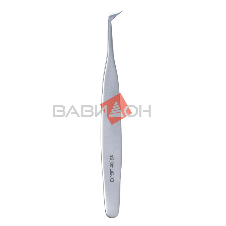 Пинцет Сталекс для ресниц "Башмачок" 45' TE-40/3