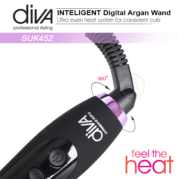 Плойка конусная Diva Intelligent Digital Wand Ø25-13мм D452