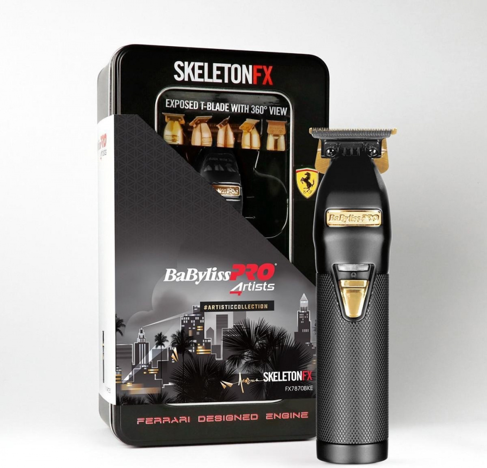 Машинка для стрижки Babyliss Forfex FX7870BKE SkeletonFX BlackFX окантовочная