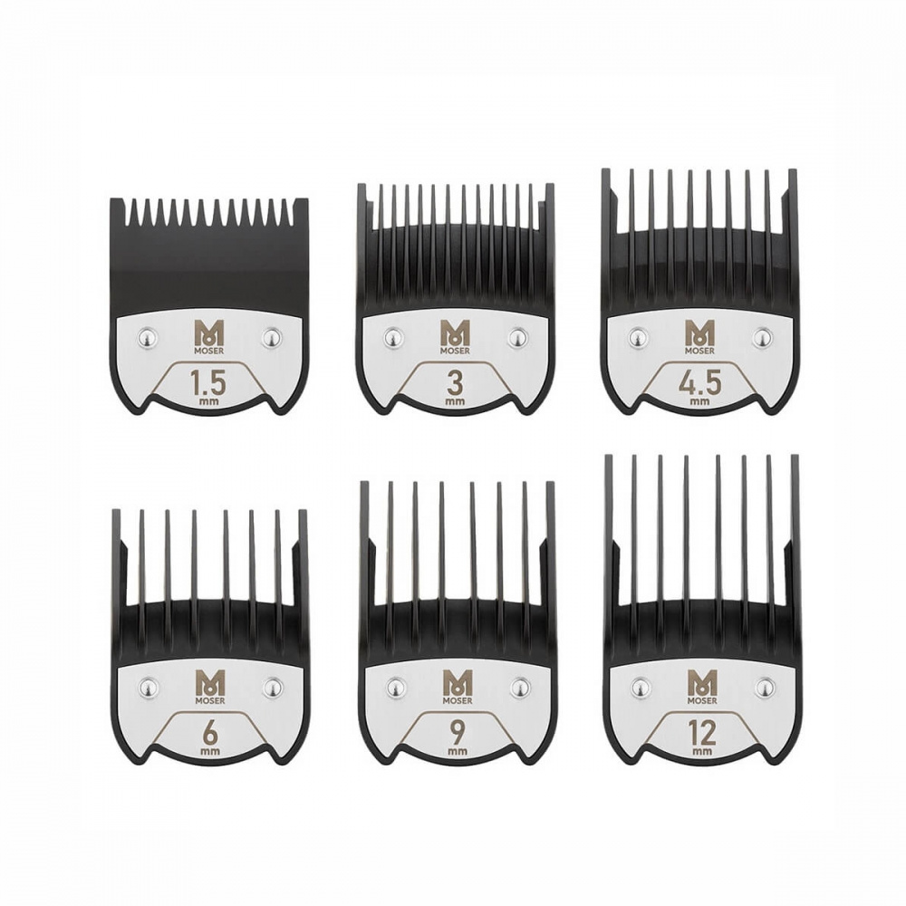 Комплект магнитных насадок Moser Magnetic Premium 6шт+подставка 1801-7000