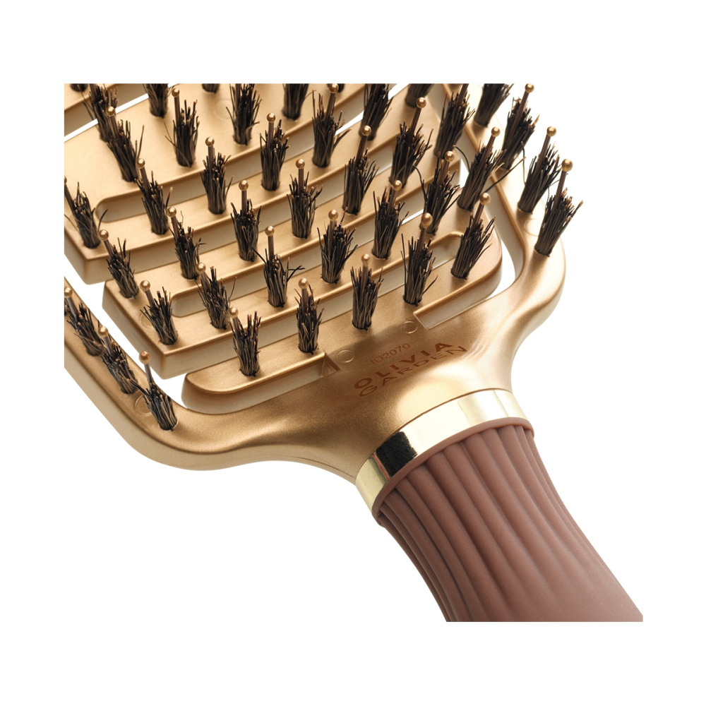 Щетка Olivia Garden Expert Care Flex Boar&Nylon Gold & Brown ID2071