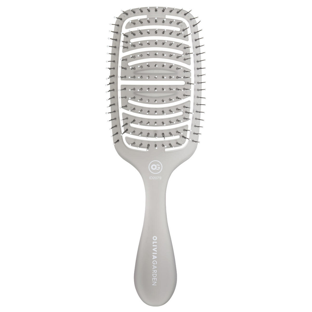 Щетка Olivia Garden iDetangle Essential Care Flex Medium Hair Bristles Ice Grey