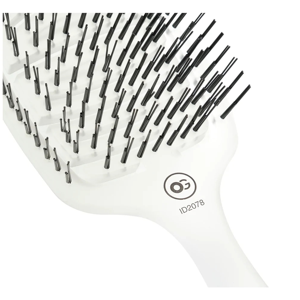 Щетка Olivia Garden iDetangle Essential Care Flex Fine Hair Bristles Ice White