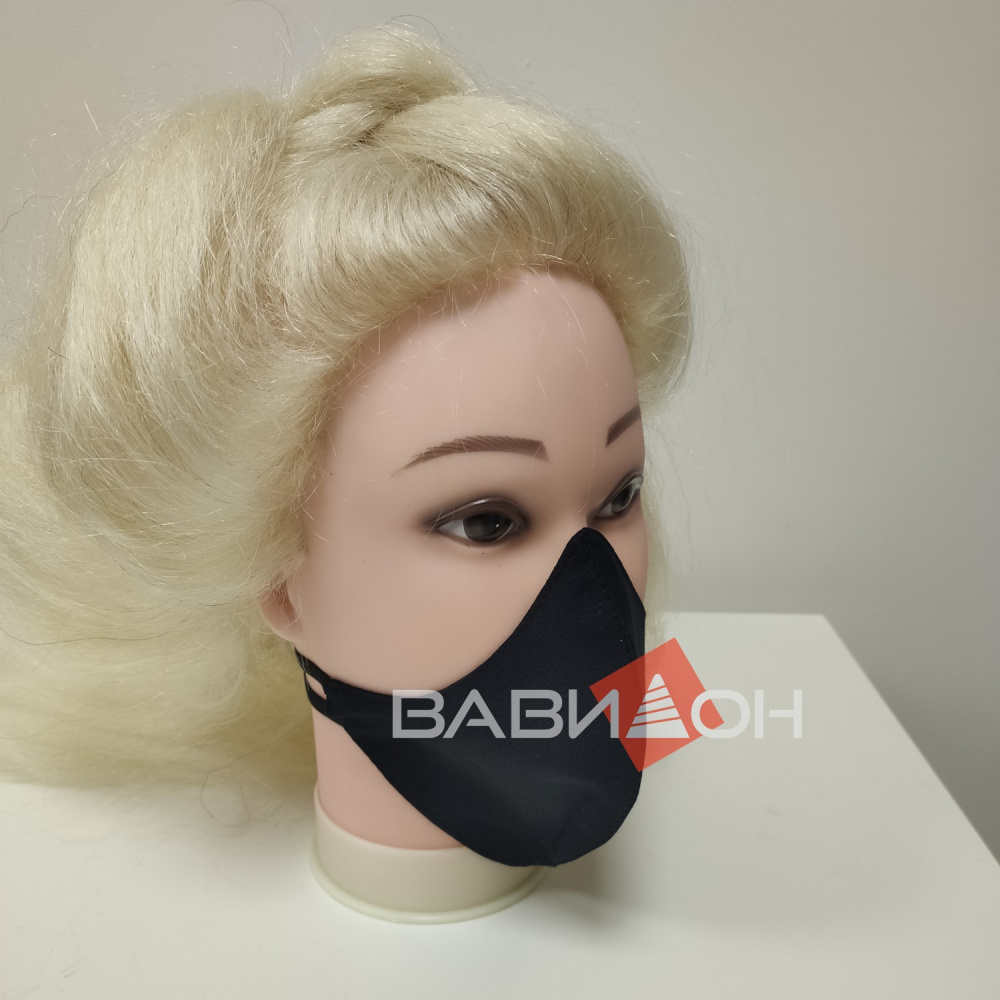 Маска защитная для лица угловая многоразовая