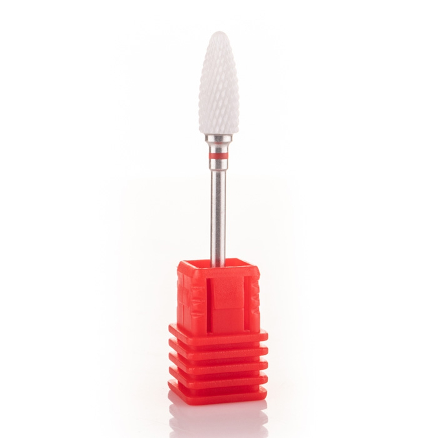 Фреза керамическая для маникюра красная 640701