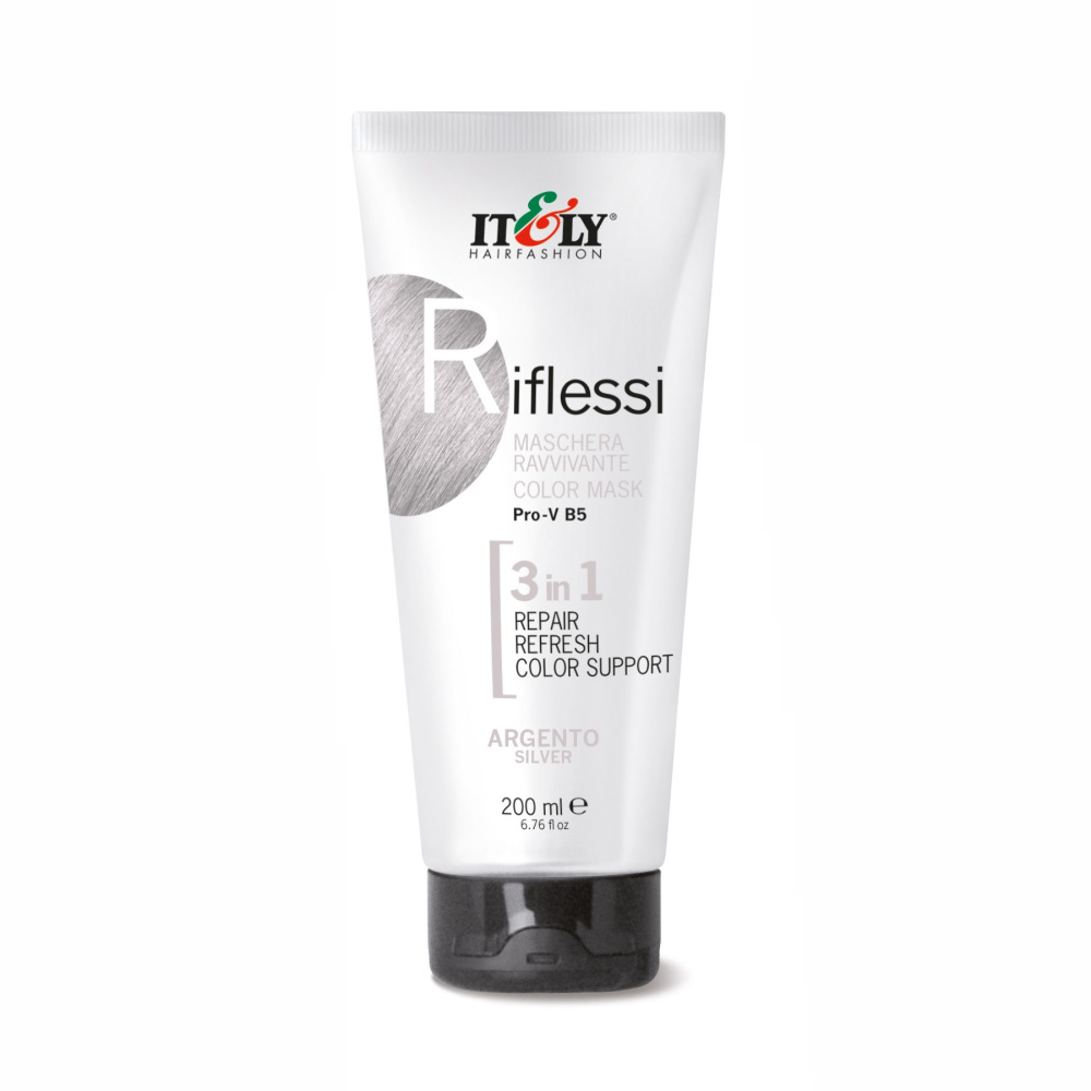 Тонирующая маска Itely Hairfashion Riflessi 3 в 1 Argento серебристый 200мл