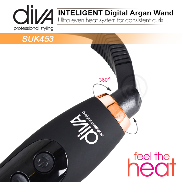 Плойка конусная Diva Intelligent Digital Wand Ø45-22мм D454
