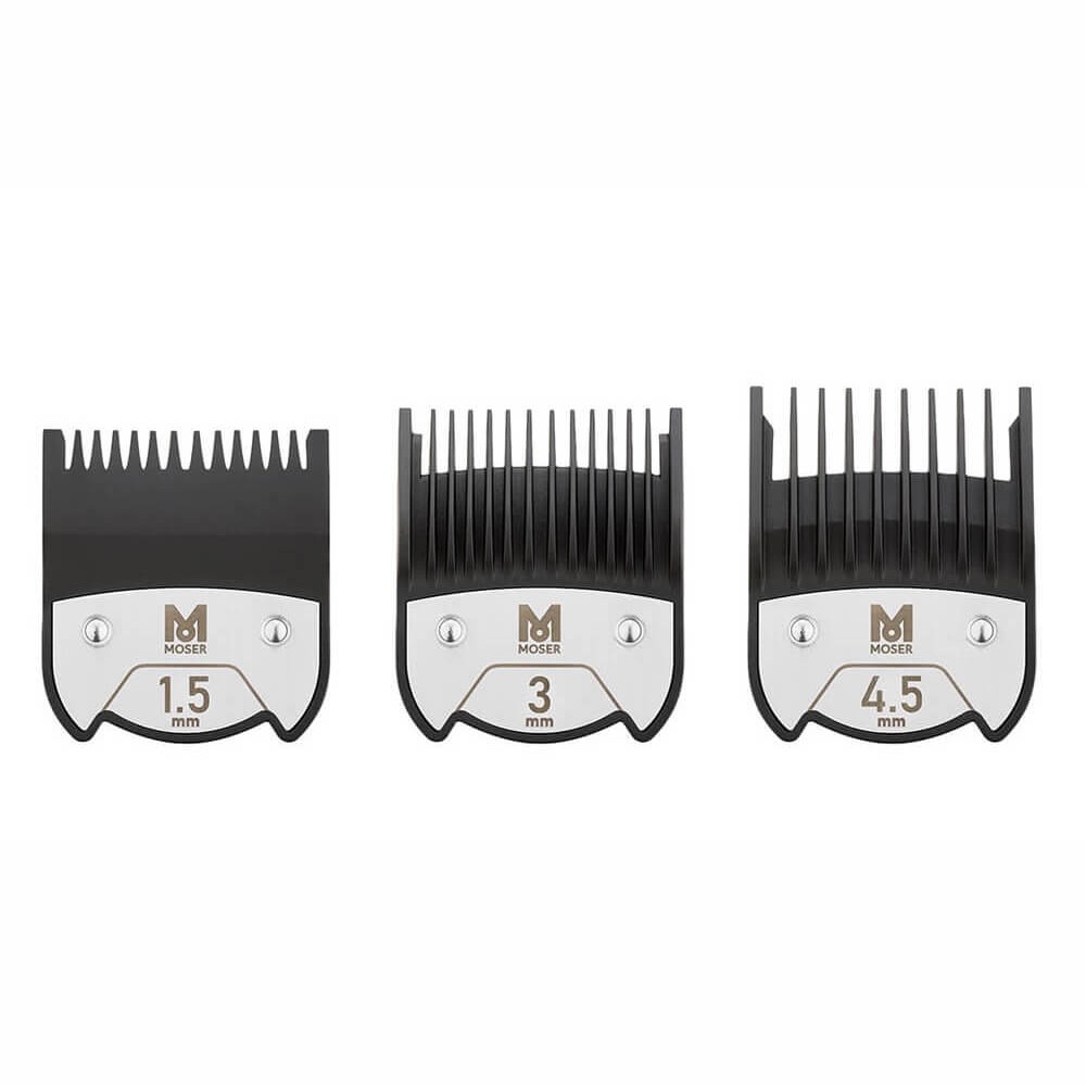 Комплект магнитных насадок Moser Magnetic Premium 3шт 1,5мм 3мм 4,5мм 1801-7010