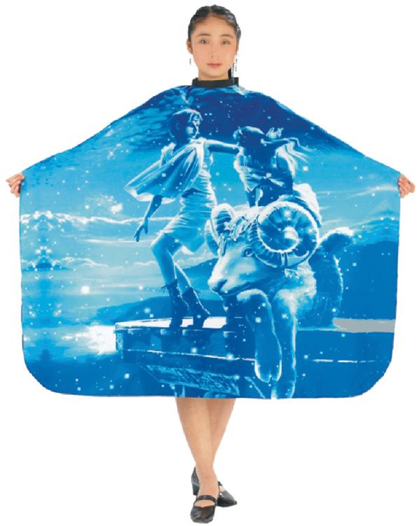 Пеньюар "Гороскоп-Козерог" синий