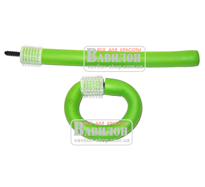 Бигуди гибкие Tico 180мм Ø14мм 10шт 300201зелёные