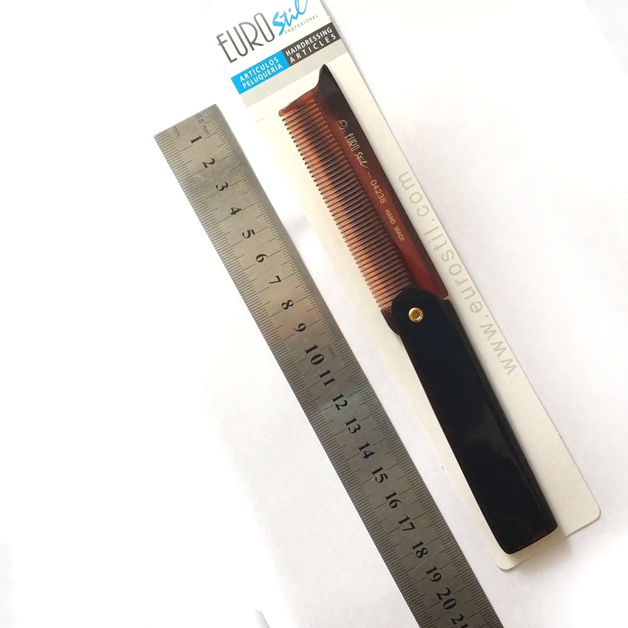 Расческа Eurostil Tortoise с чехлом 04238