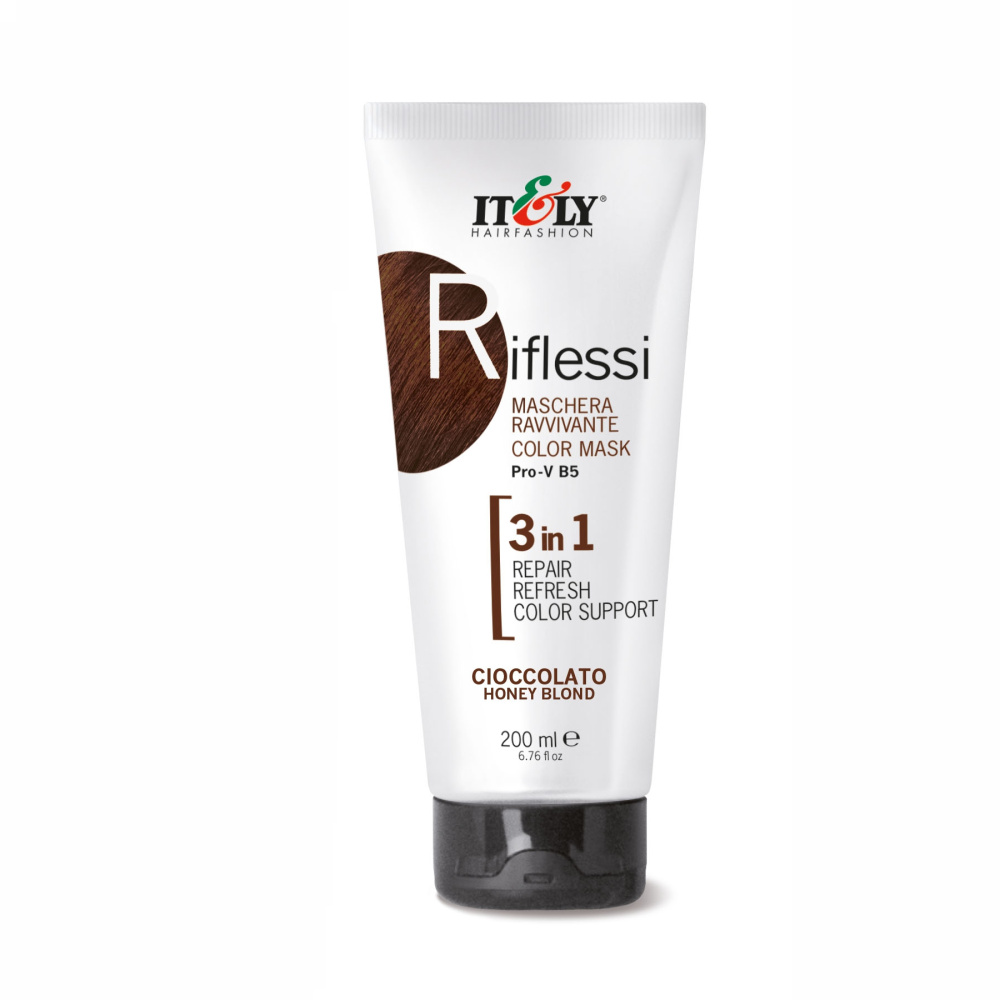 Тонирующая маска Itely Hairfashion Riflessi 3 в 1 Chiocollato шоколадный 200мл