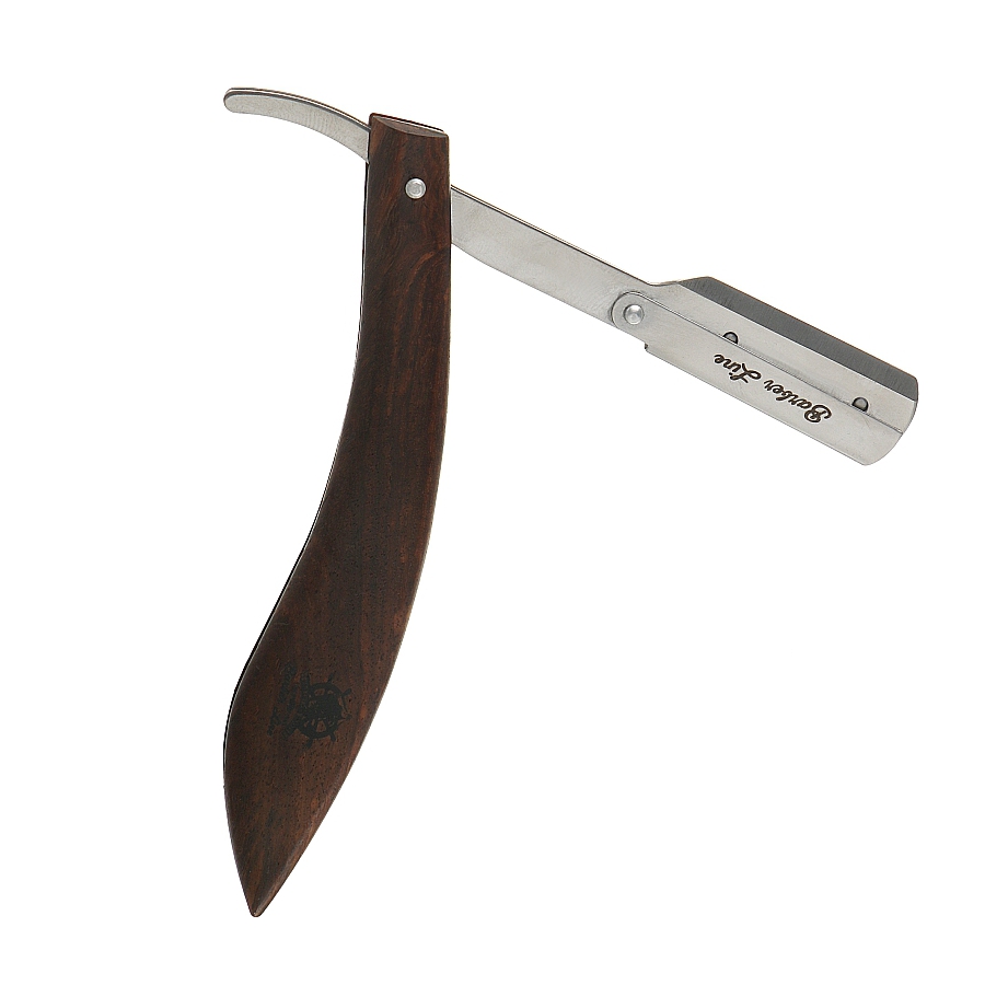Бритва Eurostil Barber Line Wooden Shaving Razor Captain Cook 04930