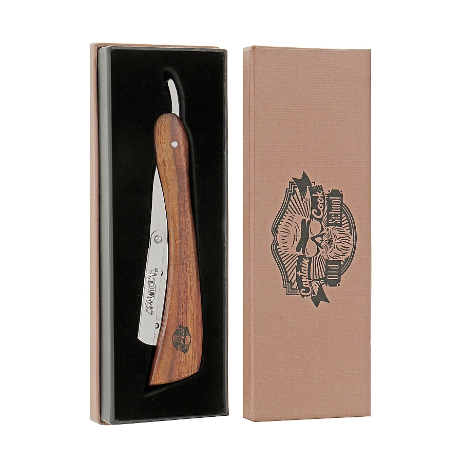 Бритва Eurostil Barber Line Wooden Shaving Razor Captain Cook 04932