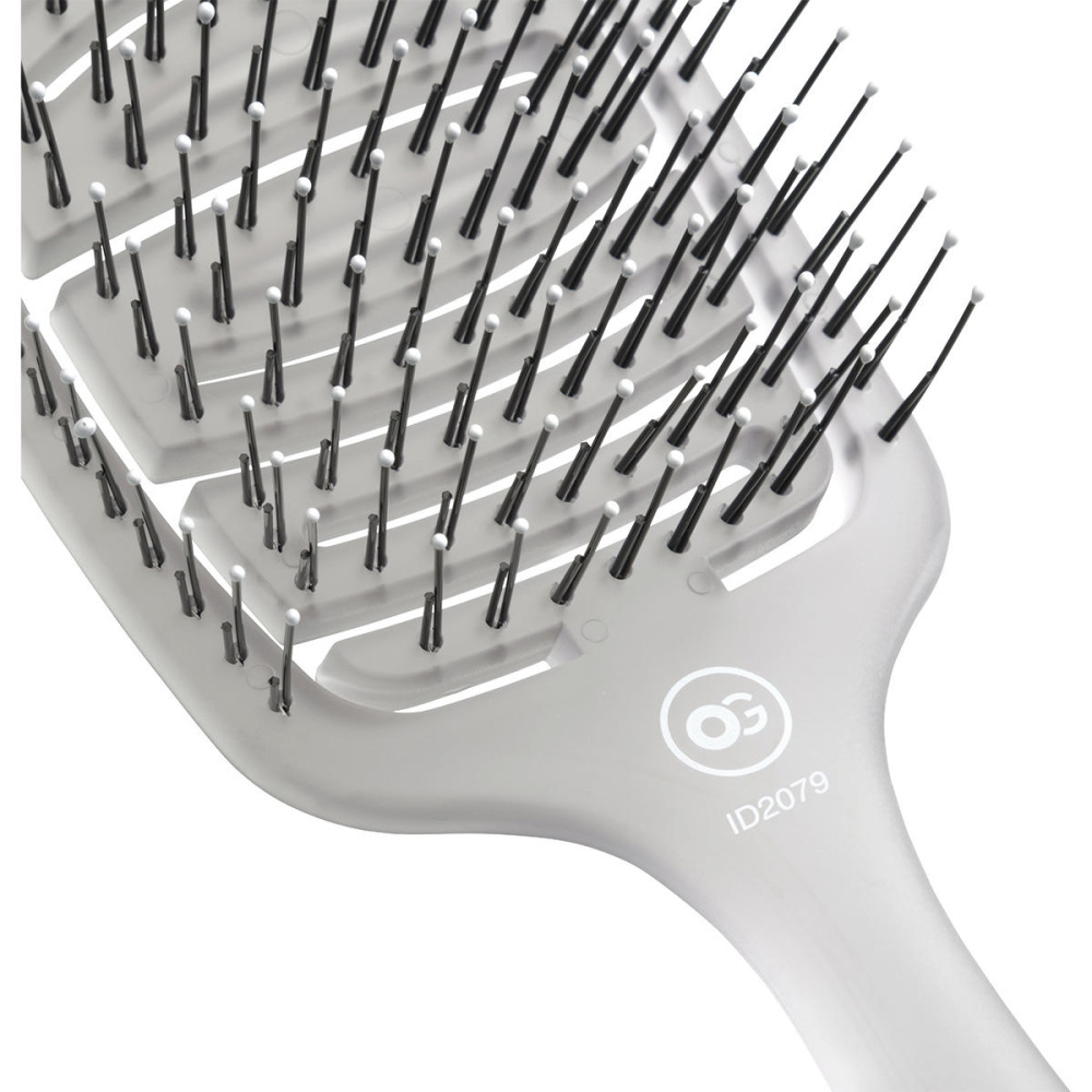 Щетка Olivia Garden iDetangle Essential Care Flex Medium Hair Bristles Ice Grey