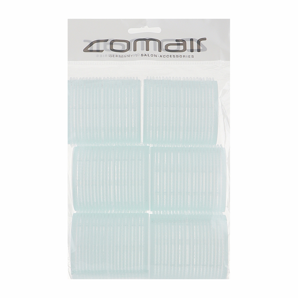 Бигуди на липучке KMS Comair D56мм 6шт голубые 3011895