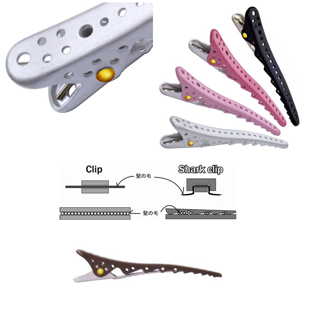 Зажим Y.S.Park Shark Clip "акула" пластиковый