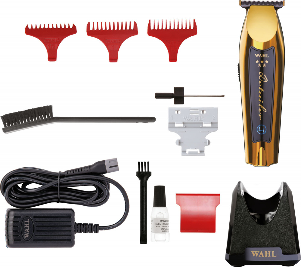 Машинка для стрижки Wahl Detailer Wide Cordless Li Gold Edition окантовочная 08171-716
