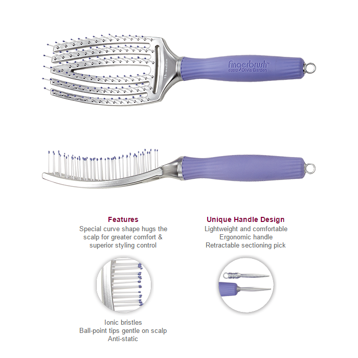 Щетка Olivia Garden Finger Brush Ionic Medium FB-Medium