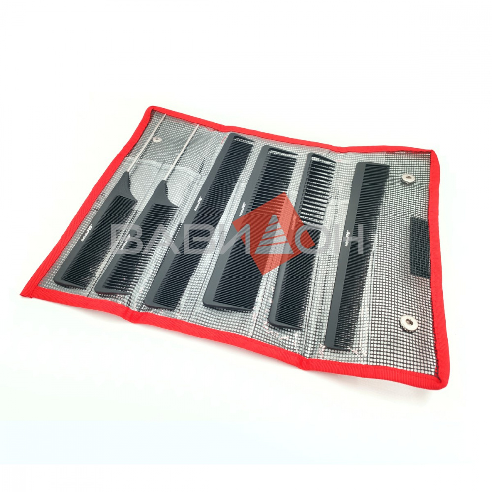 Набор расчёсок BabylissPro 6шт+чехол M2393E