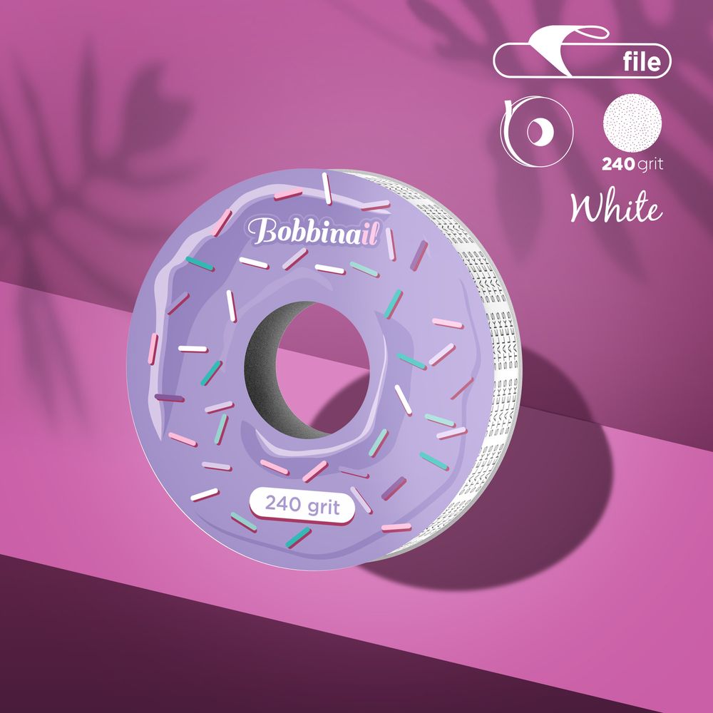 Запасной блок файл-ленты белый для катушки 240 грит Staleks Pro Expert ATS-240W