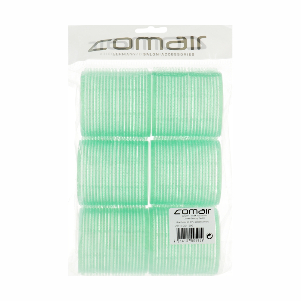 Бигуди на липучке KMS Comair D61мм 6шт зелёные 3011896