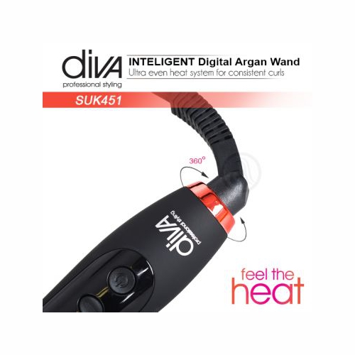 Плойка конусная Diva Intelligent Digital Wand Ø16-9мм D451