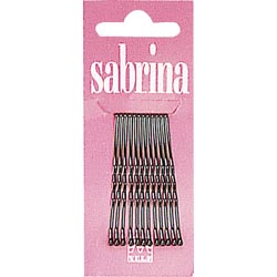 Невидимки Eurostil Sabrina 12шт черные 48мм 01856/50