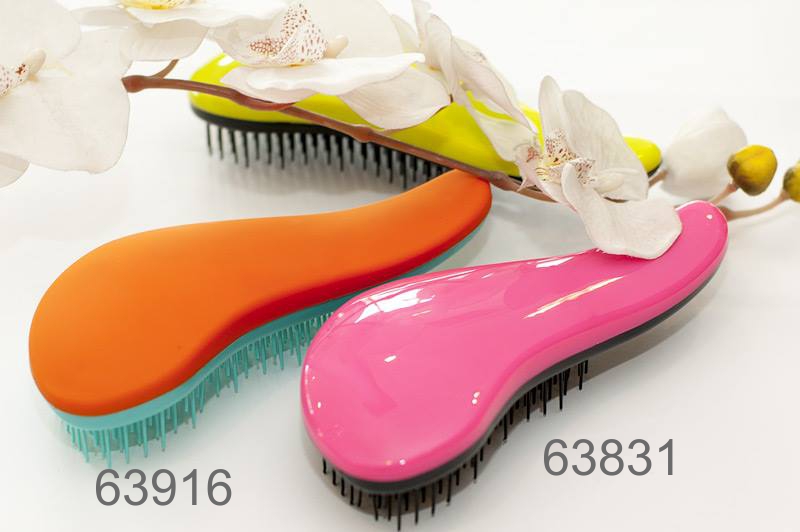 Щетка Top Choice Detangler цветная матовая 63916