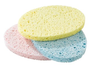 Спонж демакияжный Sibel 3шт овальный 115-95мм 0904333