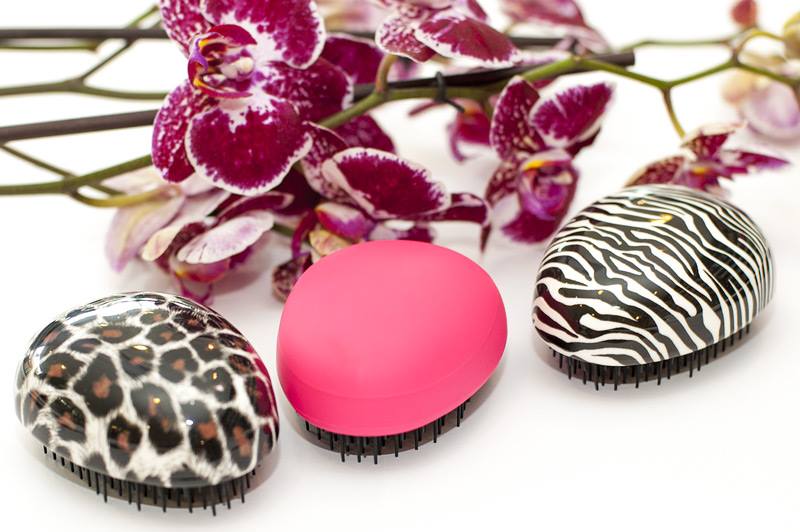 Щетка Top Choice Detangler цветная зебра/леопард 63886