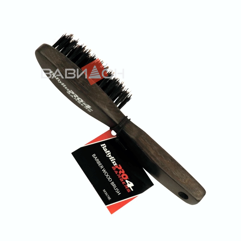 Щетка для фейда и бороды Babyliss Barber Wood Brush M3678E
