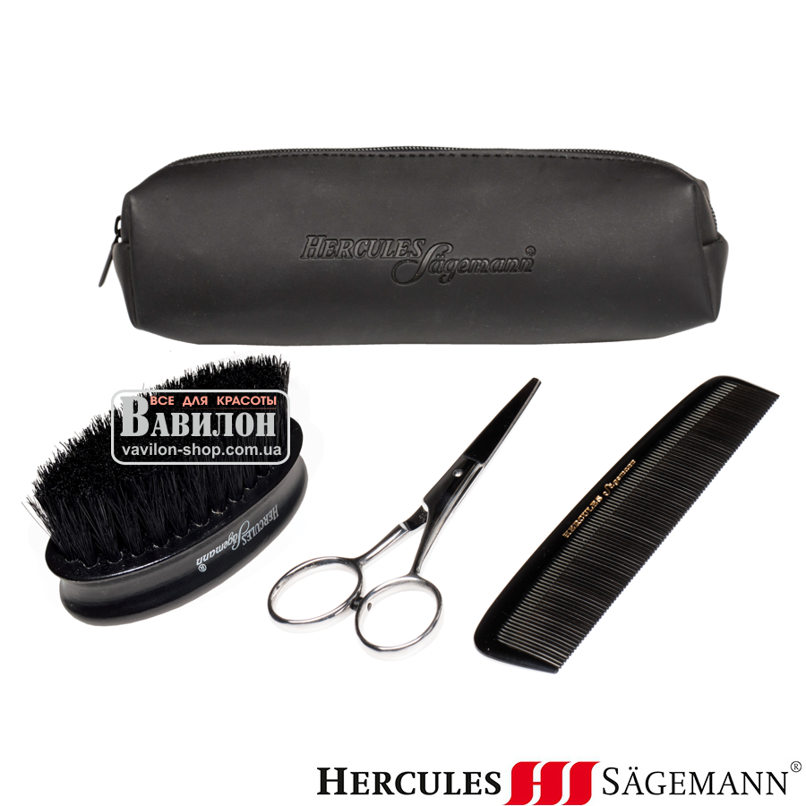 Набір Hercules для догляду за бородою 4 предмета