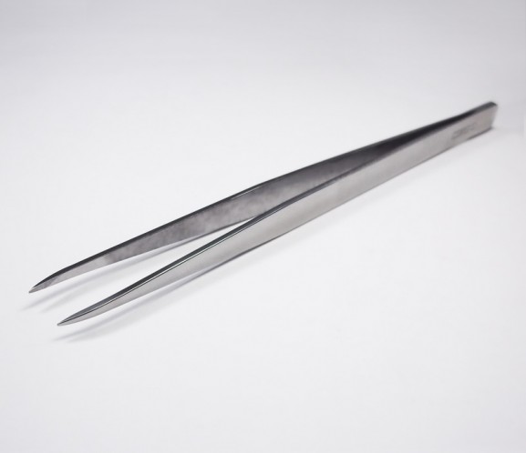 Пинцет Сталекс П-19 длинный заостренный, для наращивания ресниц 139мм