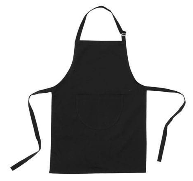 Фартук длинный черный ВР09055