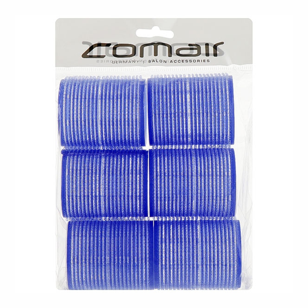 Бигуди на липучке KMS Comair D51мм 6шт синие 3011894