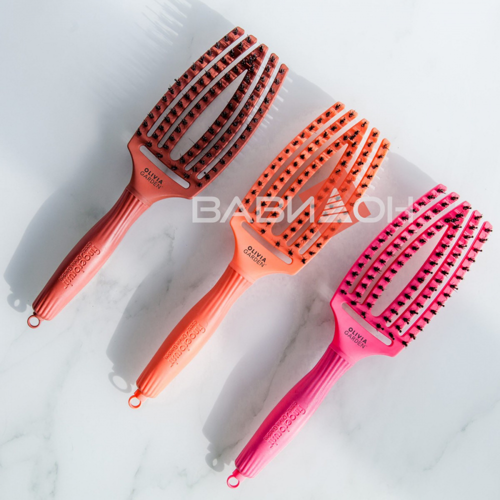 Щітка Olivia Garden Finger Brush Combo Pastel Medium