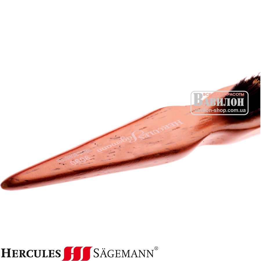 Щетка 3-рядная натуральная щетина Hercules для вычесывания начеса 9090