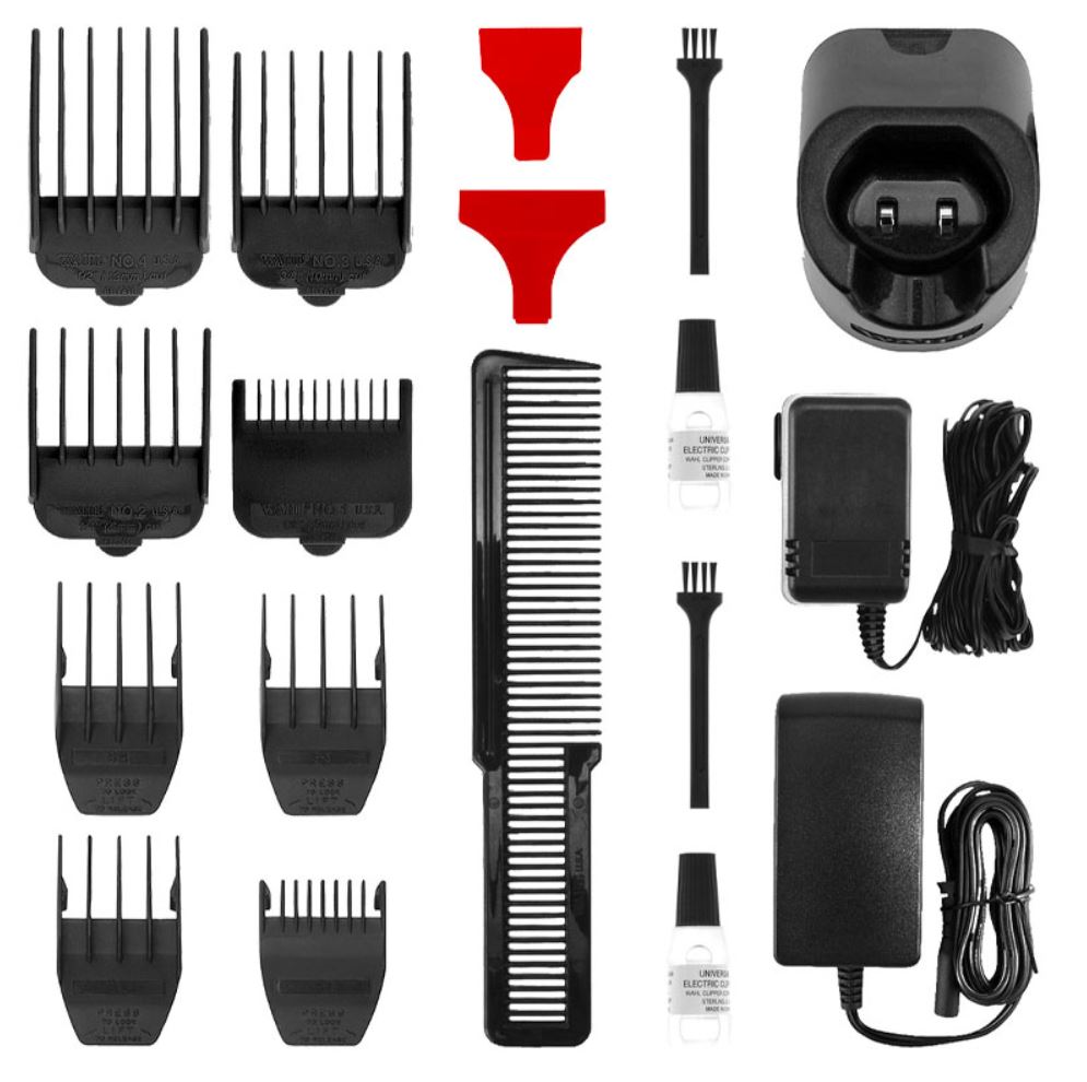 Набор парикмахерских машинок Wahl Cordless Combo Super Taper Cordless Black+Beret Stealth 08592-017H