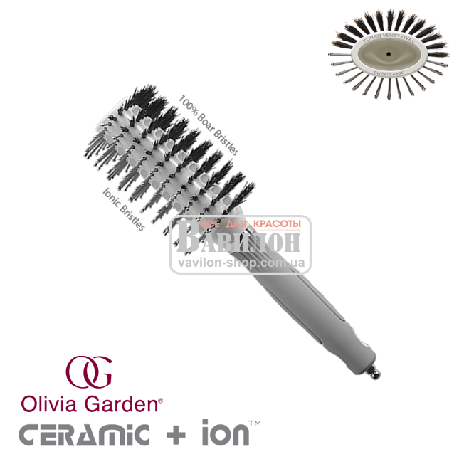 Браш Olivia Garden Turbo Vent Oval Twin Smal CITVOTS