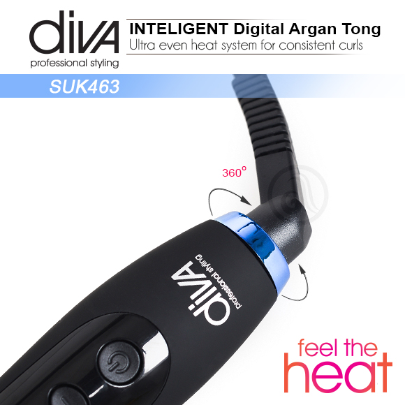 Плойка Diva Intelligent Digital Tong Ø19мм D463