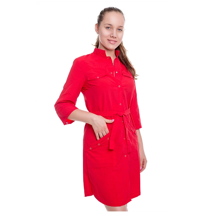 Халат "Chemise" тёмно-синий