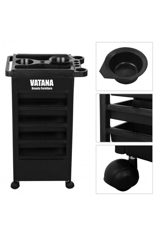 Парикмахерская тележка тролес Vatana 578-006