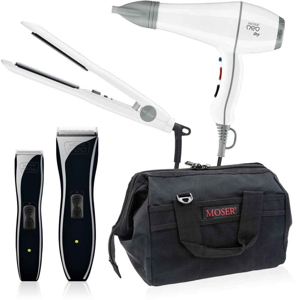 Комплект Moser Neo, Moser NeoLiner, Moser Neo Style, Moser Neo Dry + сумка 1886-0105