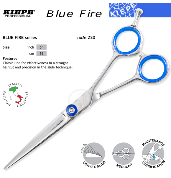 Ножиці Kiepe Blue Fire 220/6 "