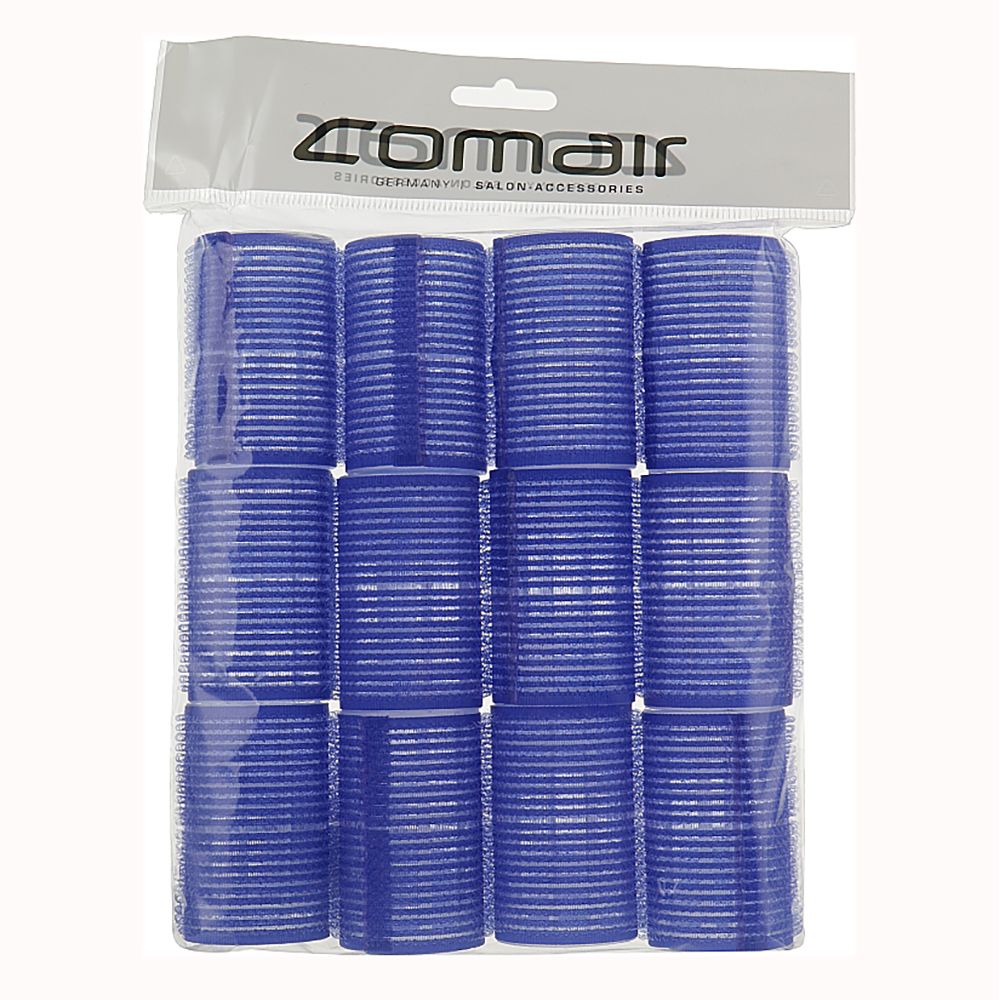 Бигуди на липучке KMS Comair D40мм 12шт синие 3011890