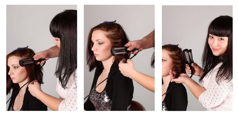 Плойка трёхстволка Babyliss Triple Barrel Waver BabyWave Ceramic BAB2061E