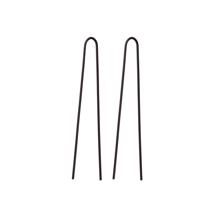 Шпильки ES 200гр. 01859/50 черные 7см