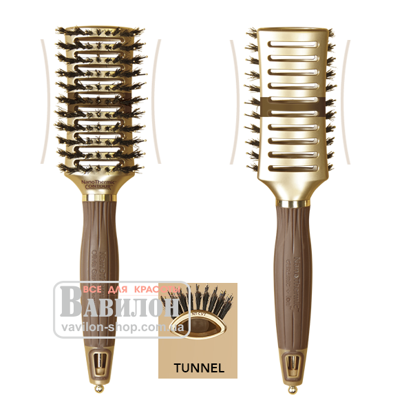 Щетка Olivia Garden Nano Thermic Contour Vent Tunnel Combo NT-CVT